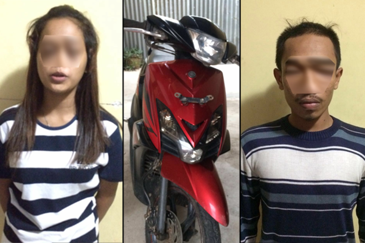 Polisi Tangkap Seorang Gadis Curi Motor