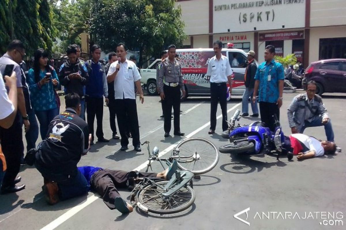 RSUD-Polres Kudus Simulasikan Layanan Gawat Darurat