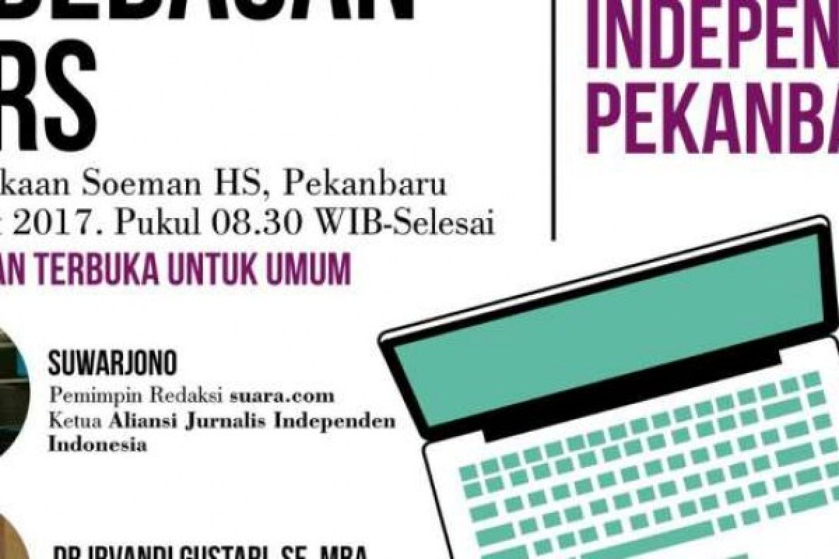 AJI Pekanbaru Gelar Seminar Tren Digital, Hoax, dan Kebebasan Pers