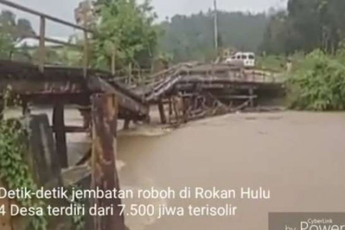 Banjir di Rohul Terus Maluas, dari 2 Menjadi 4 Desa