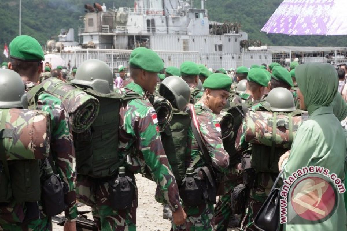 350 Personel 742/SWY Ditugaskan Ke Perbatasan Indonesia