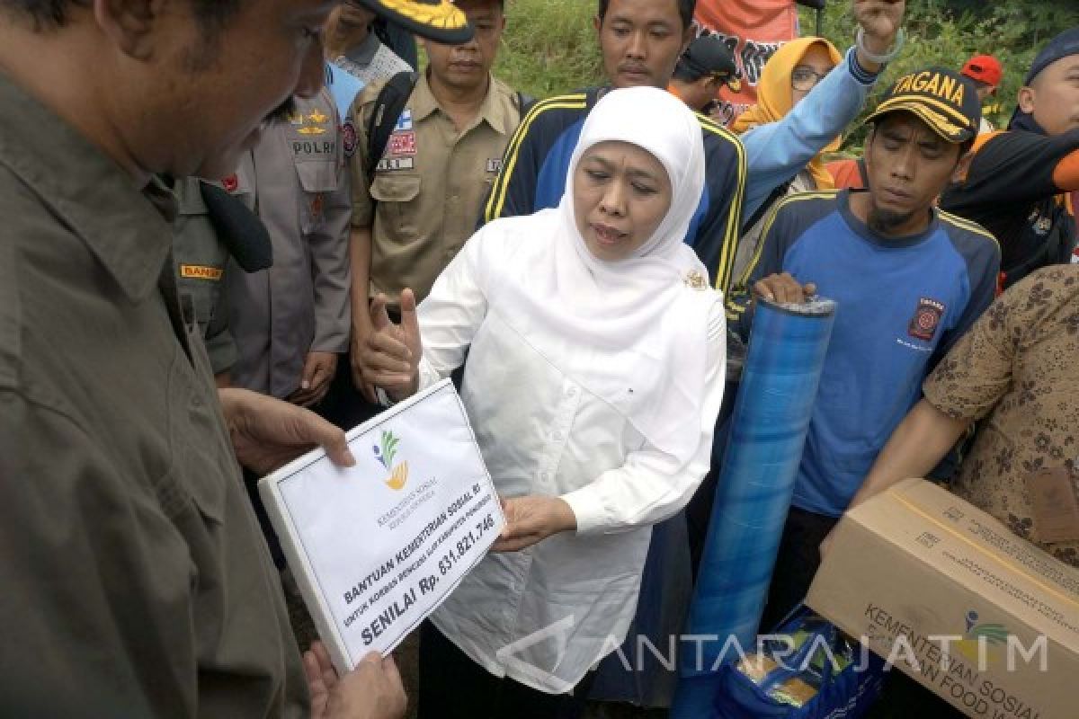 Kemensos Salurkan Rp1,34 Miliar Tangani Longsor Ponorogo