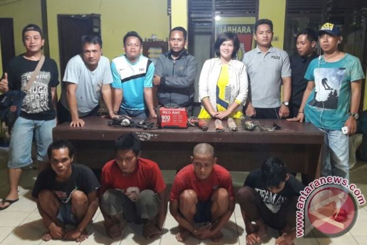 Syukur! 4 Pencuri Ditangkap Polsek Dusun Tengah