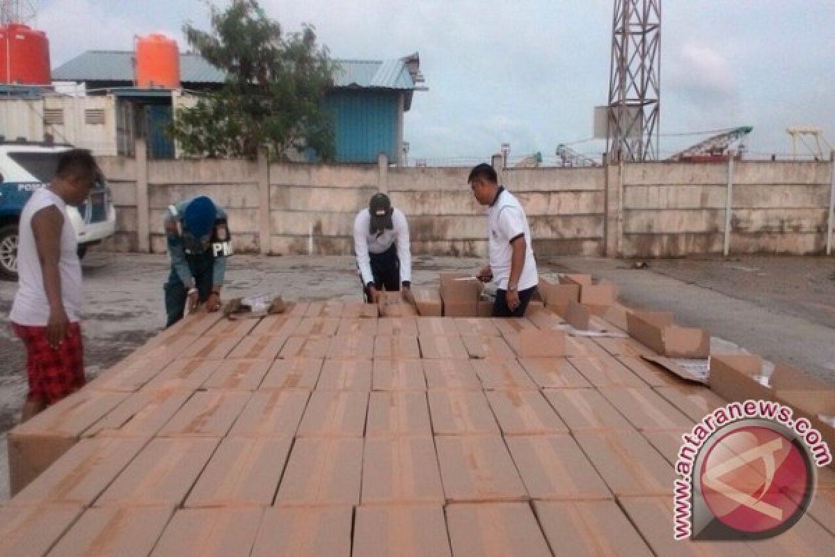 AL Gagalkan Penyeludupan 10 Ribu Slof Rokok