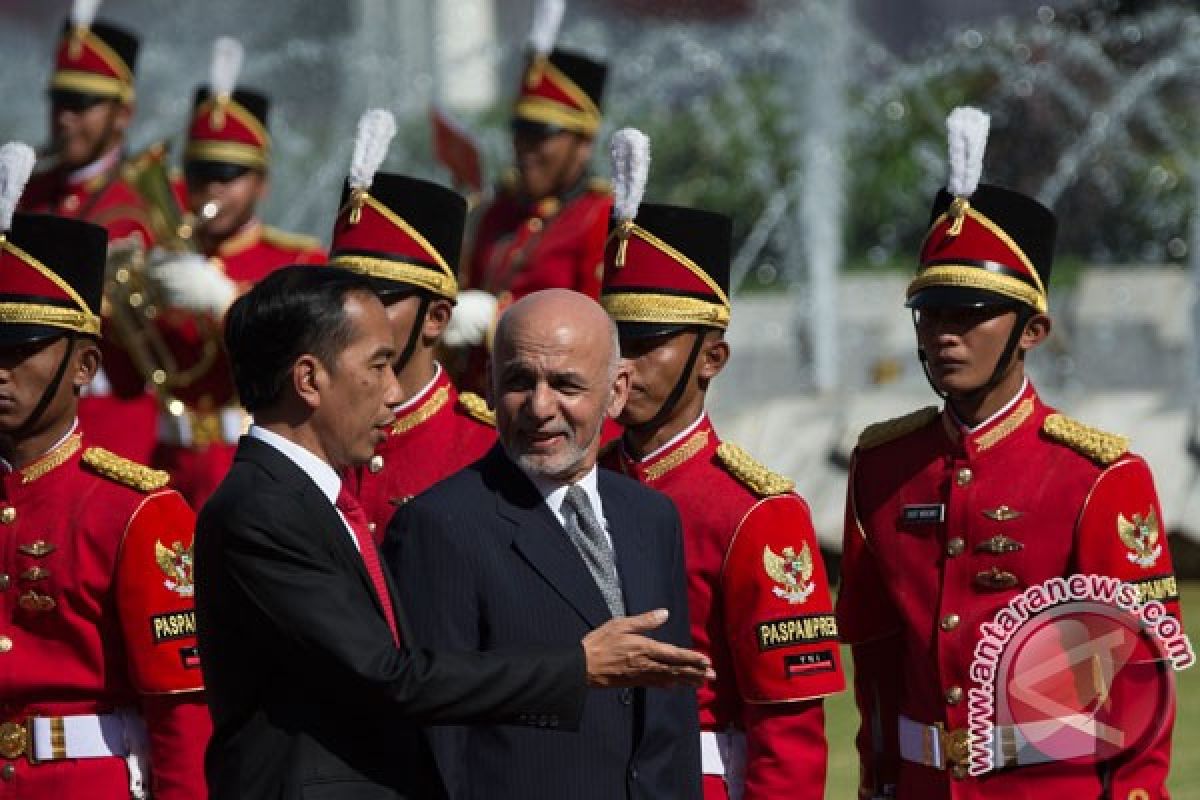Jokowi gelar upacara kenegaraan sambut Presiden Afganistan