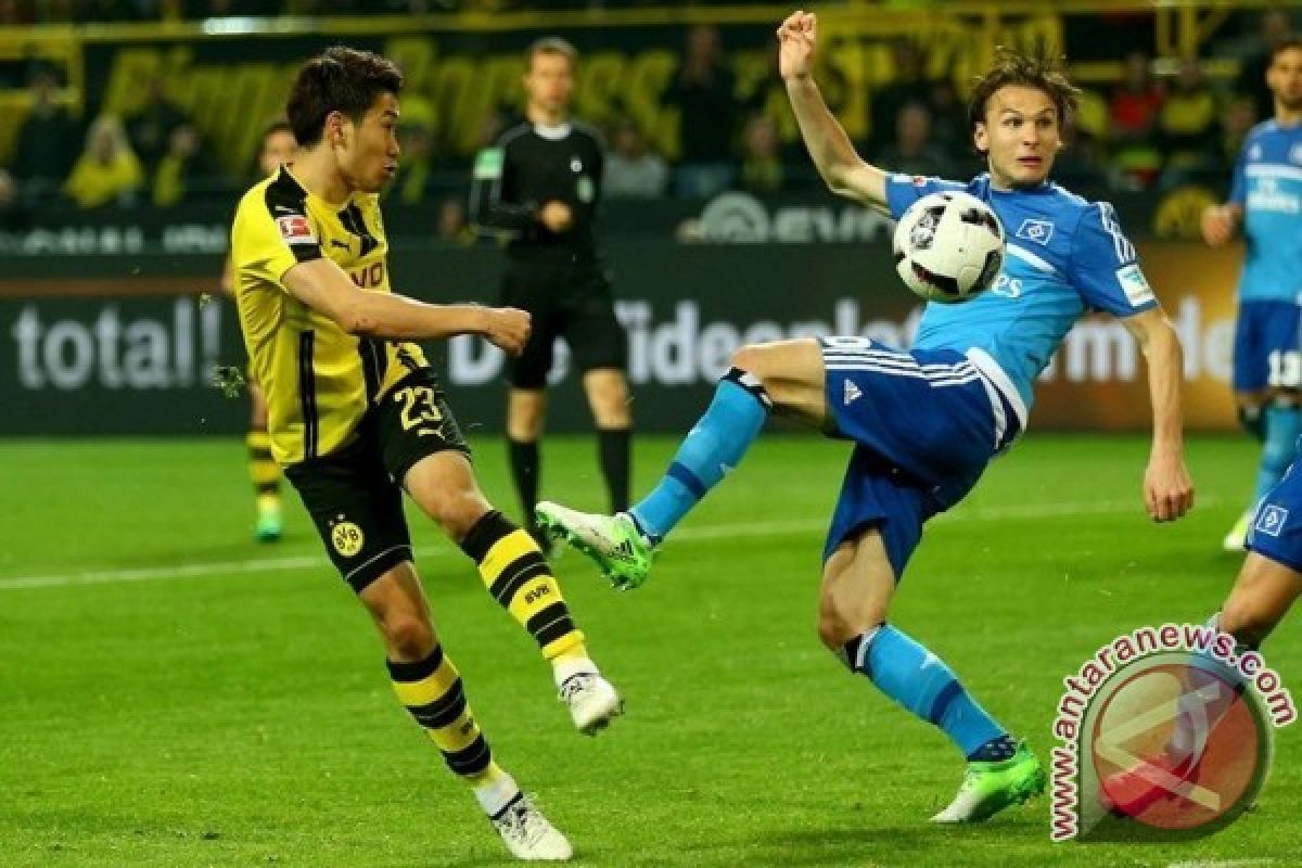 Kagawa Cetak Gol Saat Dortmund Gebuk Hamburg 3-0