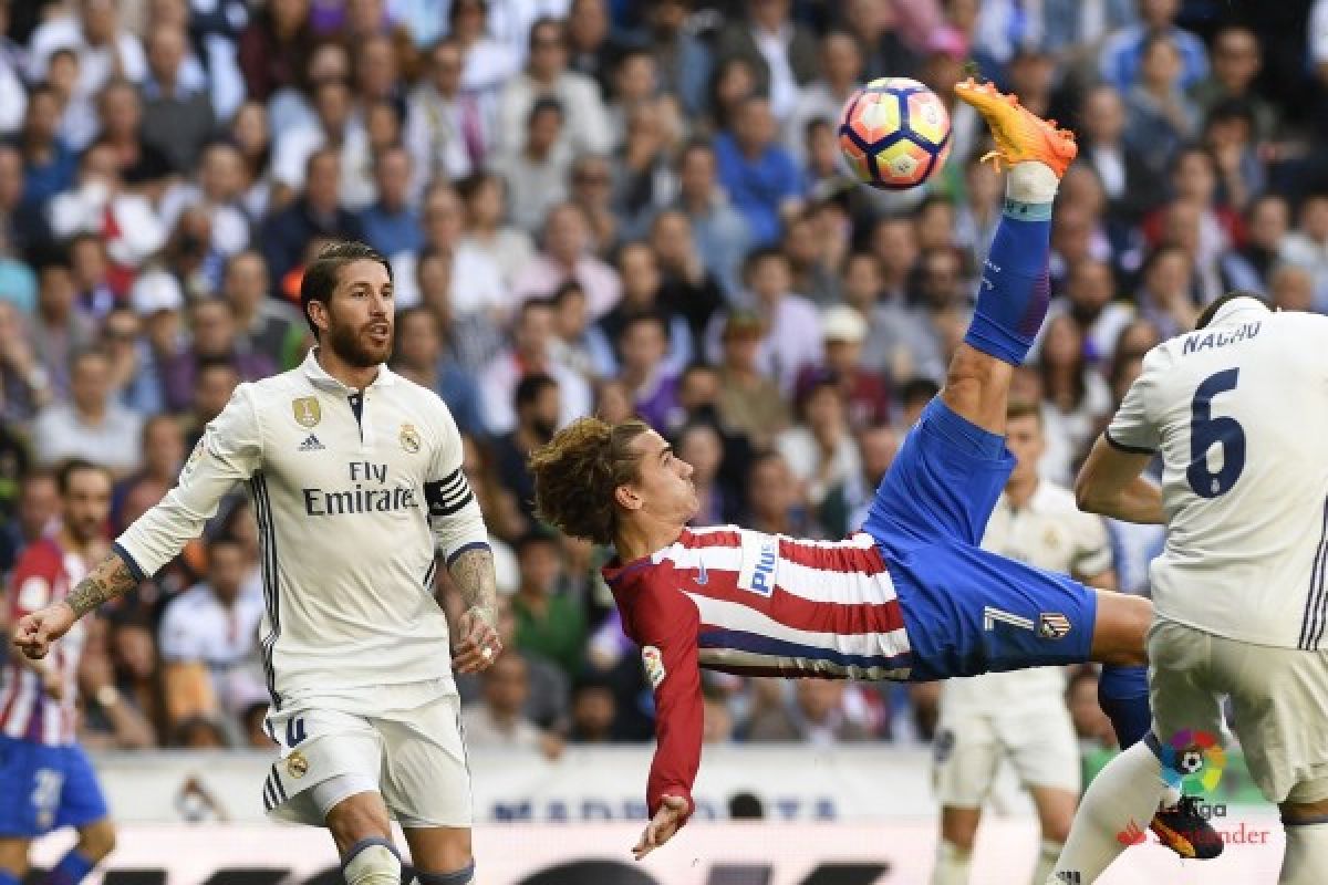 Griezmann buat Derby Madrid imbang 1-1