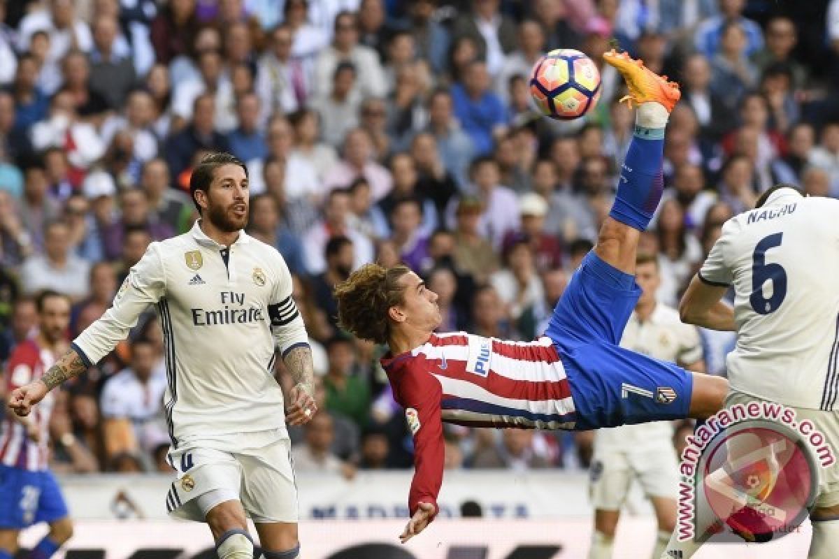 Griezmann buat Derby Madrid imbang 1-1