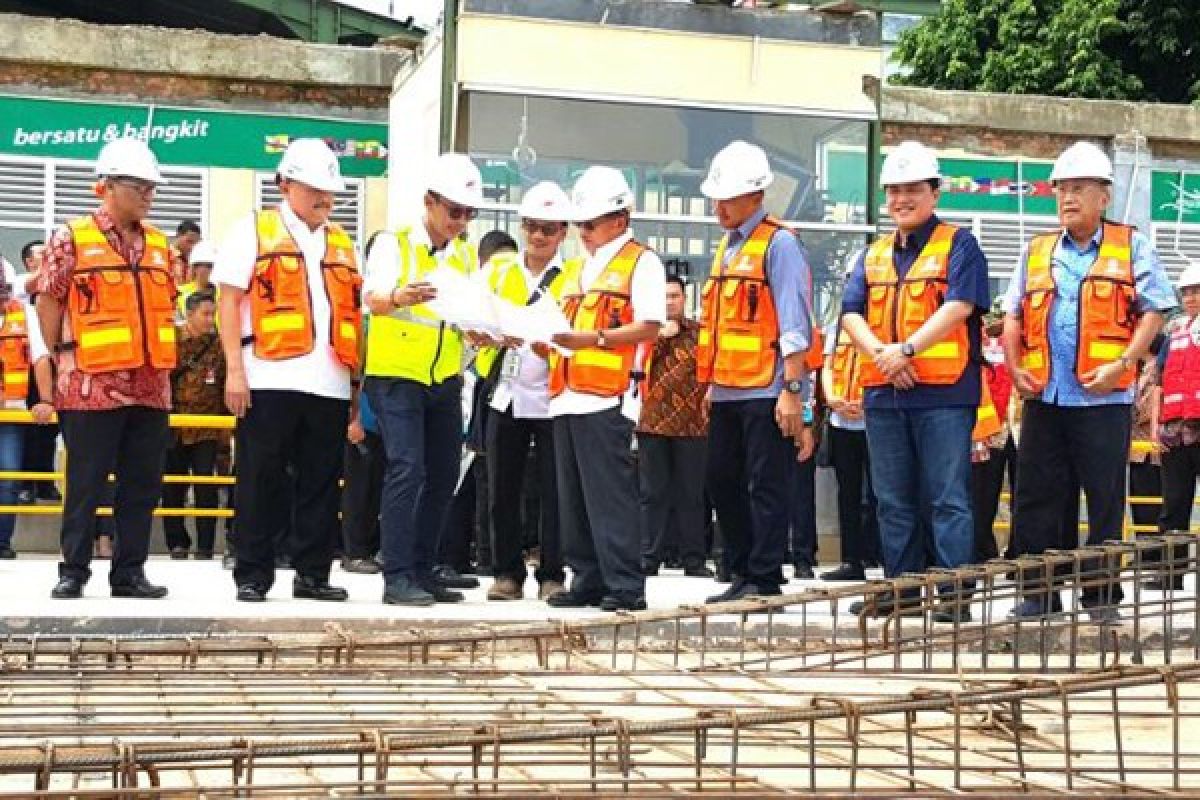 Wapres periksa jalur LRT bandara-Jakabaring