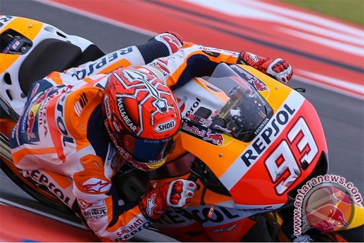 Marquez tercepat pada sesi pemanasan sebelum final MotoGP Valencia