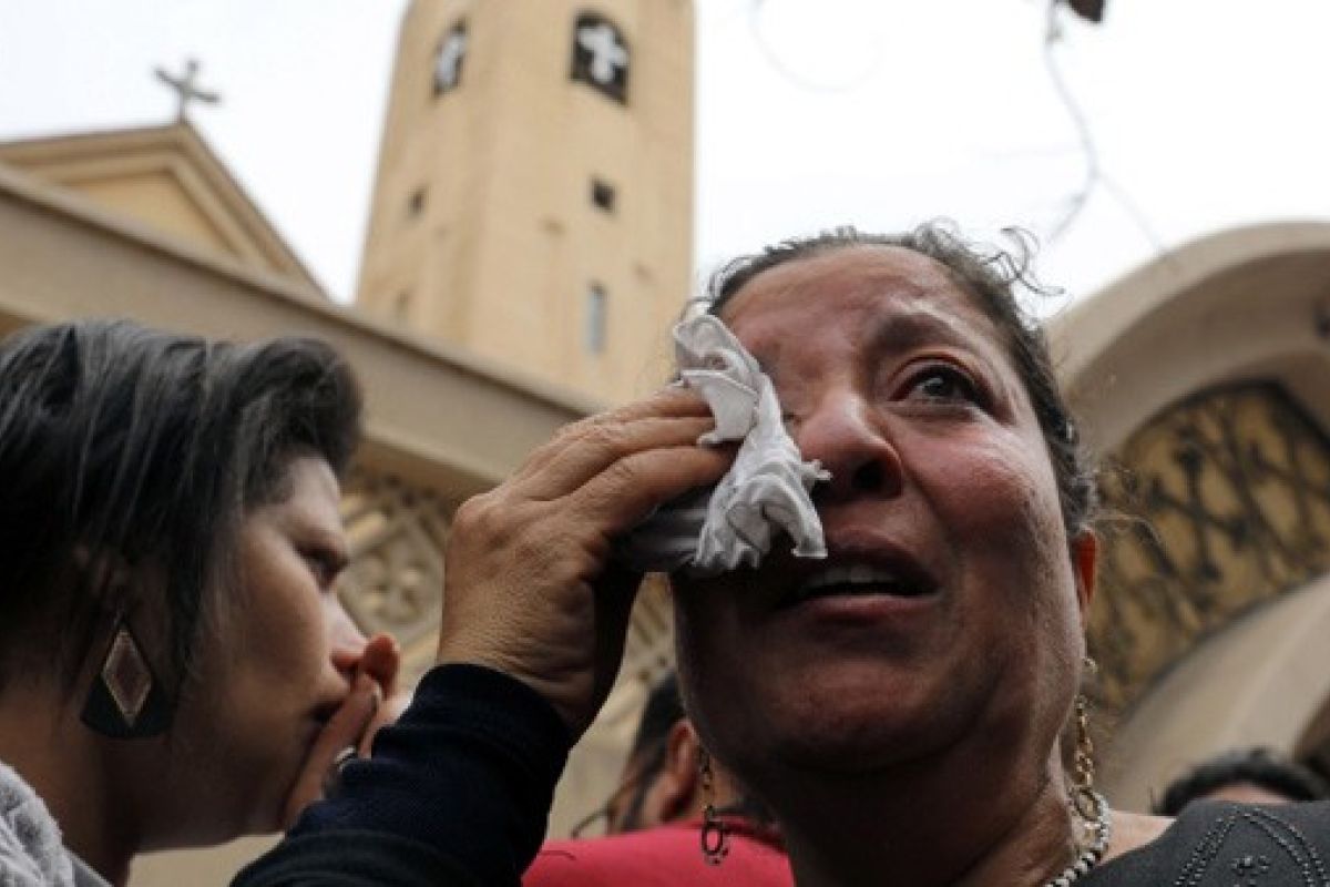 Gereja dibom pada Minggu Palma, 44 orang tewas