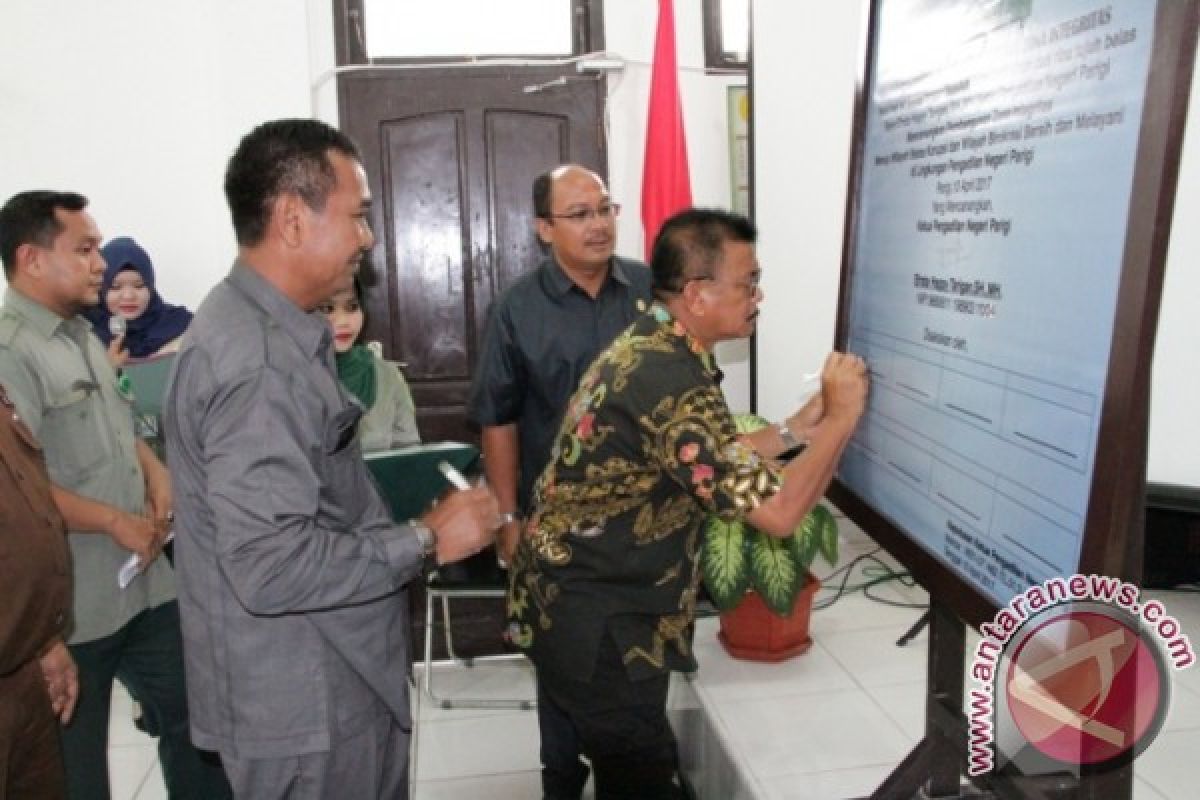 PN Parigi Dicanangkan Jadi Zona Bebas Korupsi