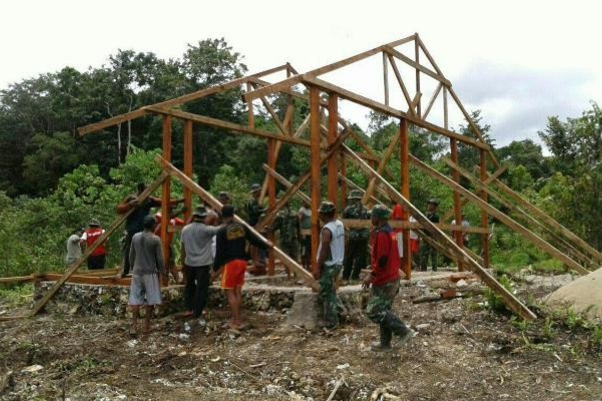 TMMD Biak prioritas bangun 25 rumah hunian