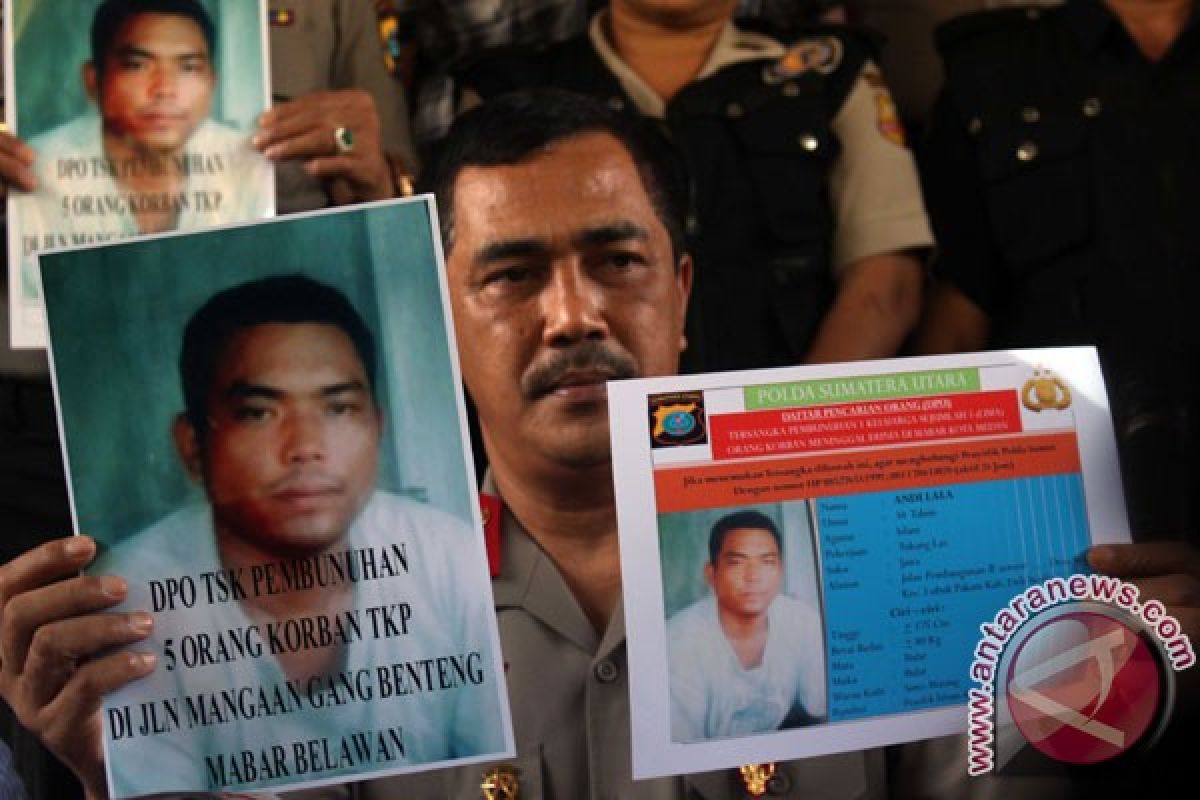 Otak pembunuhan keluarga di Medan ditangkap di Riau