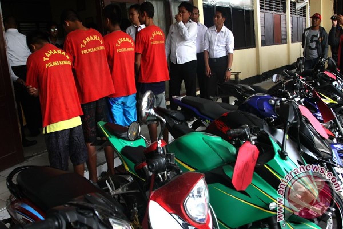 Polres Kendari Ringkus 15 Orang Curanmor