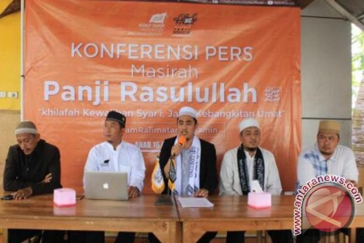 HTI Babel Gelar Masirah Panji Rasulullah Peringati Isra' Miraj