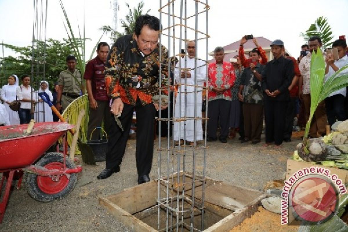 Pemkab Labuhanbatu Bantu Pembangunan Gereja