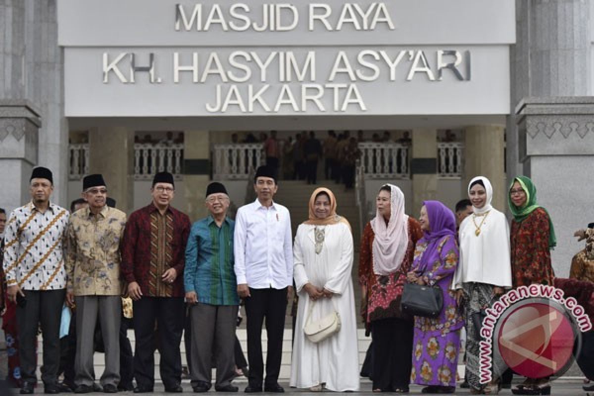 Presiden berharap Masjid Asy'ari jadi simbol Islam moderat