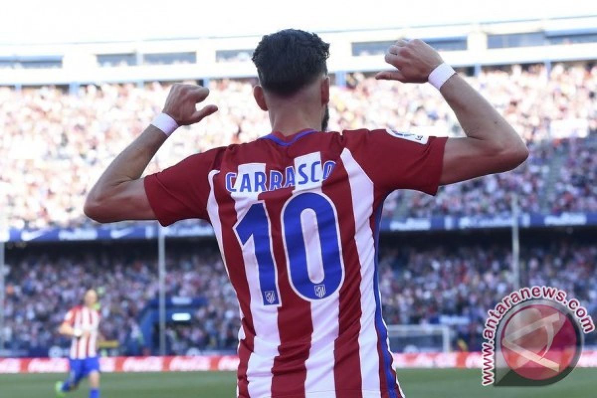 Dua Gol Carrasco Antar Atletico Madrid Gunduli Osasuna 3-0