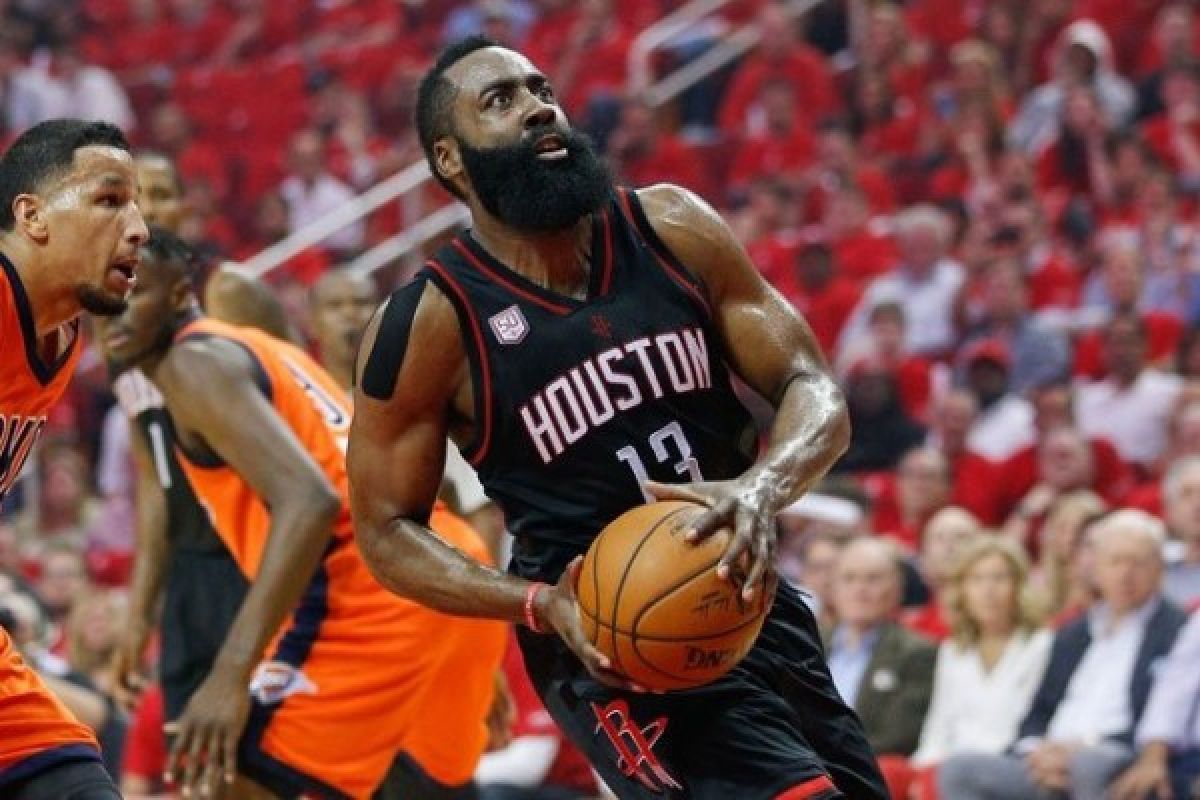 Harden pimpin Rockets atasi Thunder 118-87 di laga playoff pertama