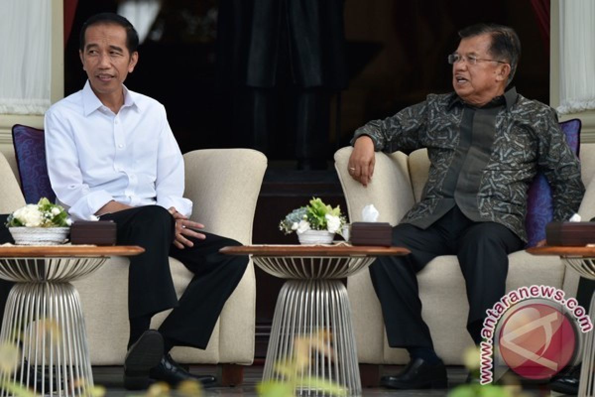 Jokowi kunjungi Wapres JK untuk makan siang
