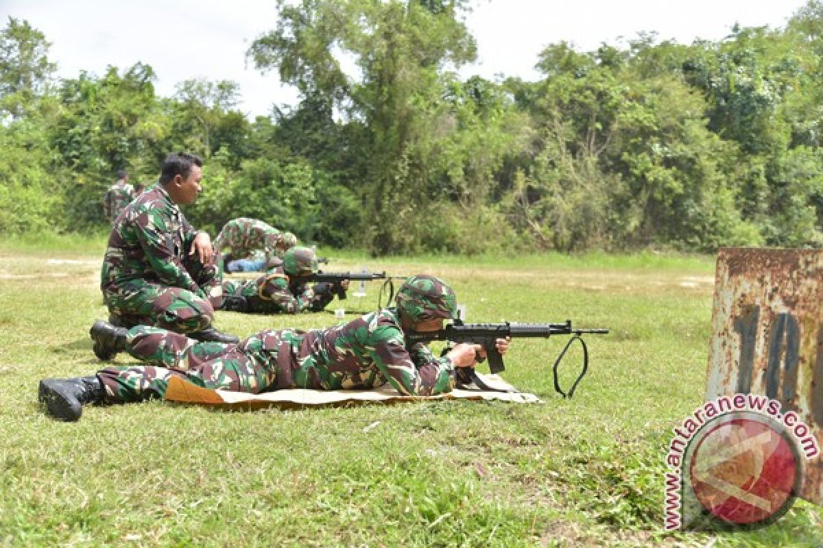 Korem Lilawangsa latihan menembak dengan simulator