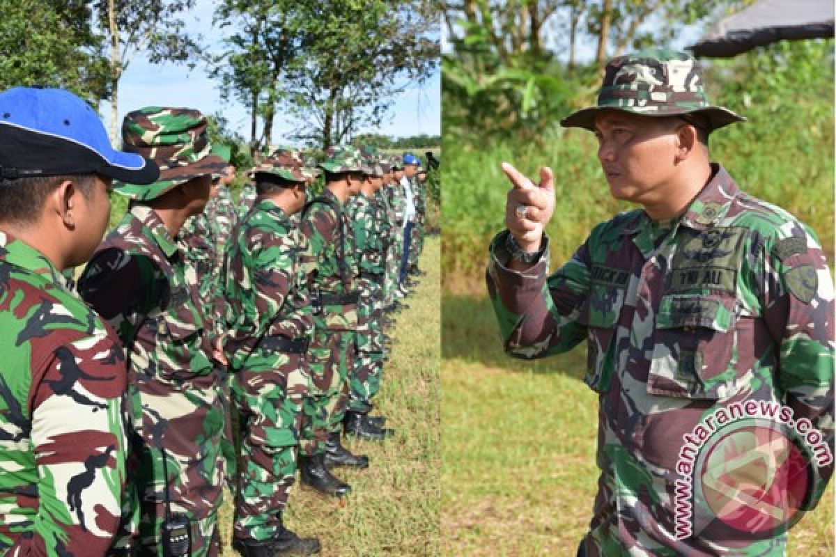 Latihan Menembak di Lanud HAD Bengkayang