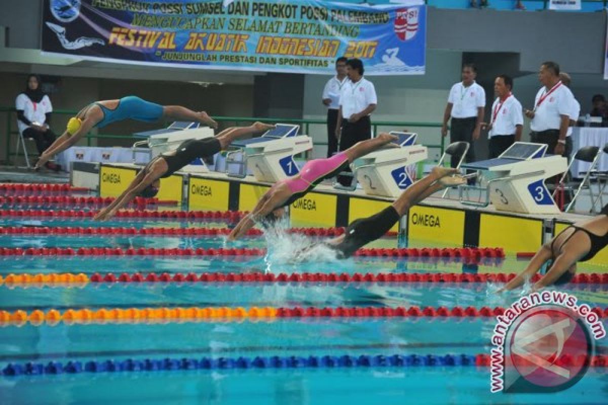 Sumsel juara umum loncat indah Festival Akuatik