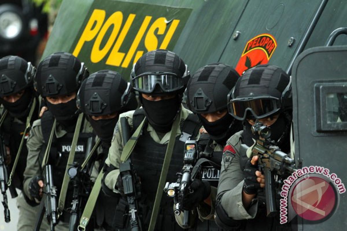 Pasukan Brimob Polda Riau bantu pengamanan Freeport