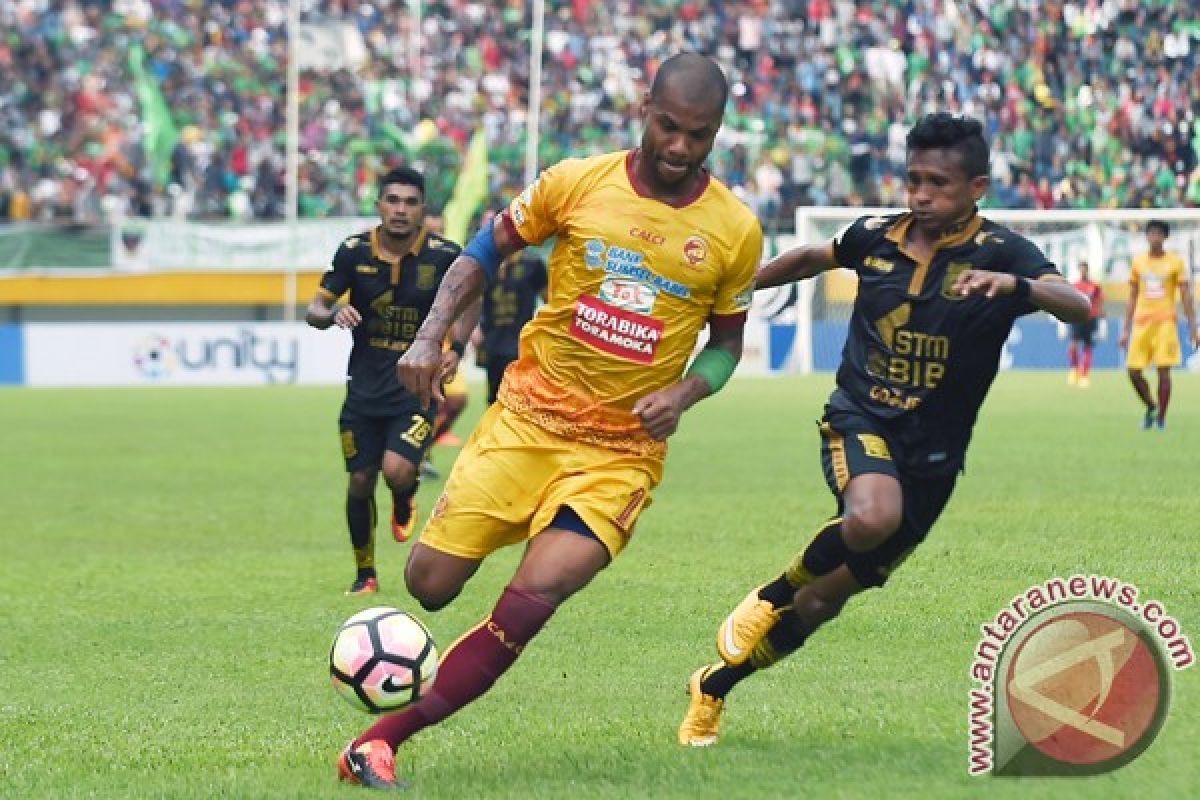 Penyerang Sriwijaya FC Moreira terancam absen lawan Persib