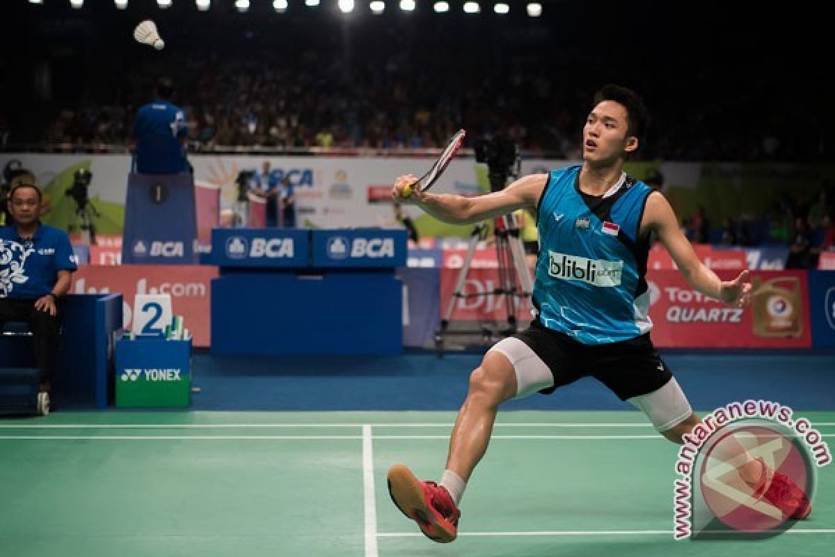 Jonatan Christie peringkat dua thailand terbuka 