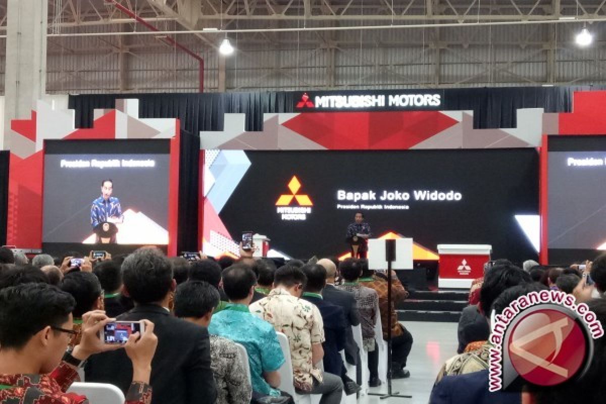 Pesan Presiden Jokowi saat resmikan pabrik Mitsubishi Cikarang