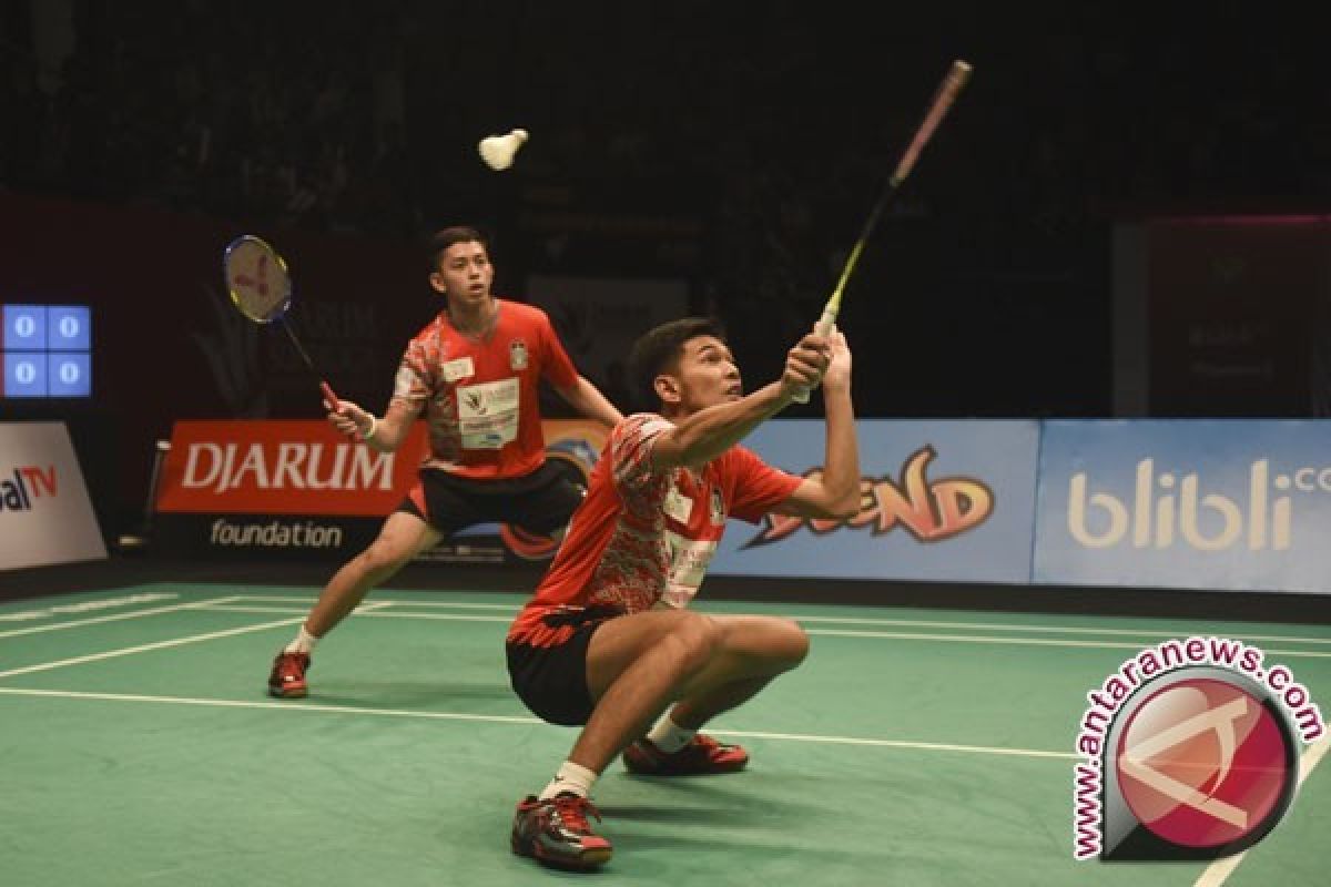 Ahsan/Rian-Angga/Ricky melaju ke putaran dua kejuaraan Asia