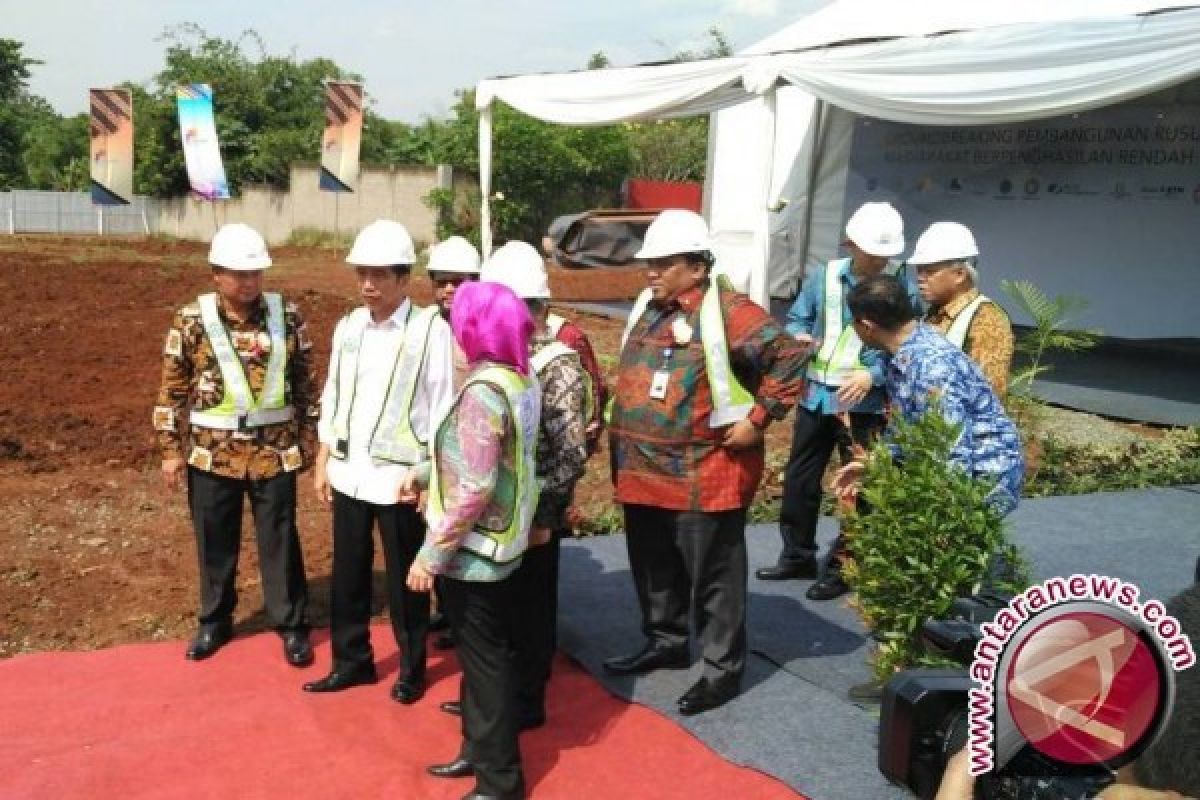 Presiden Jokowi berkomitmen perbanyak rumah murah rakyat