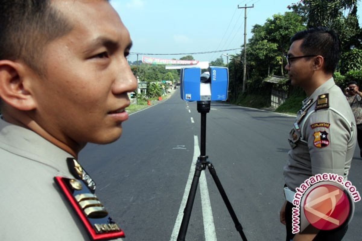 Polisi gunakan "3D Scanner" olah TKP kasus tabrak lari