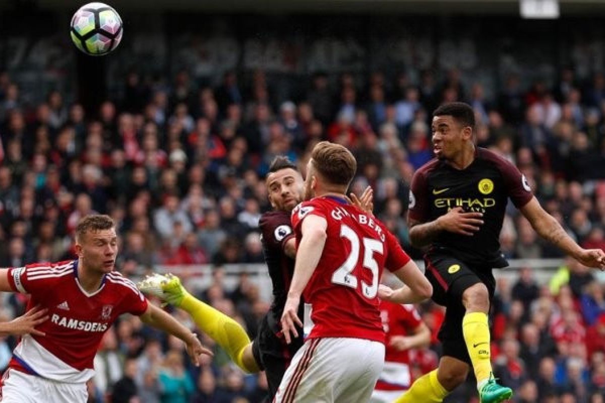 Manchester City Susah Payah Lawan Tim Papan Bawah Middlesbrough