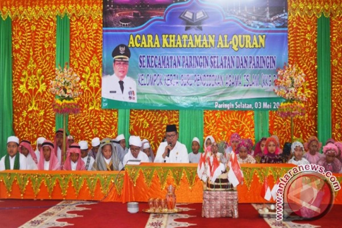Bupati Khataman Al Quran Bersama 319 Anak Sekolah Dasar
