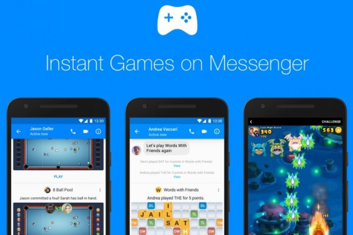 Game instan di Facebook Messenger kini tersedia secara global