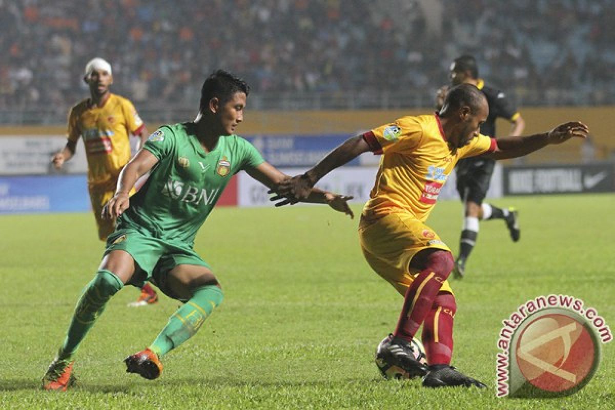 Sriwijaya FC dikalahkan Bhayangkara FC 1-2