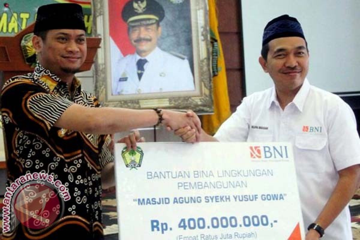 BNI Bantu Renovasi Masjid Agung Syekh Yusuf