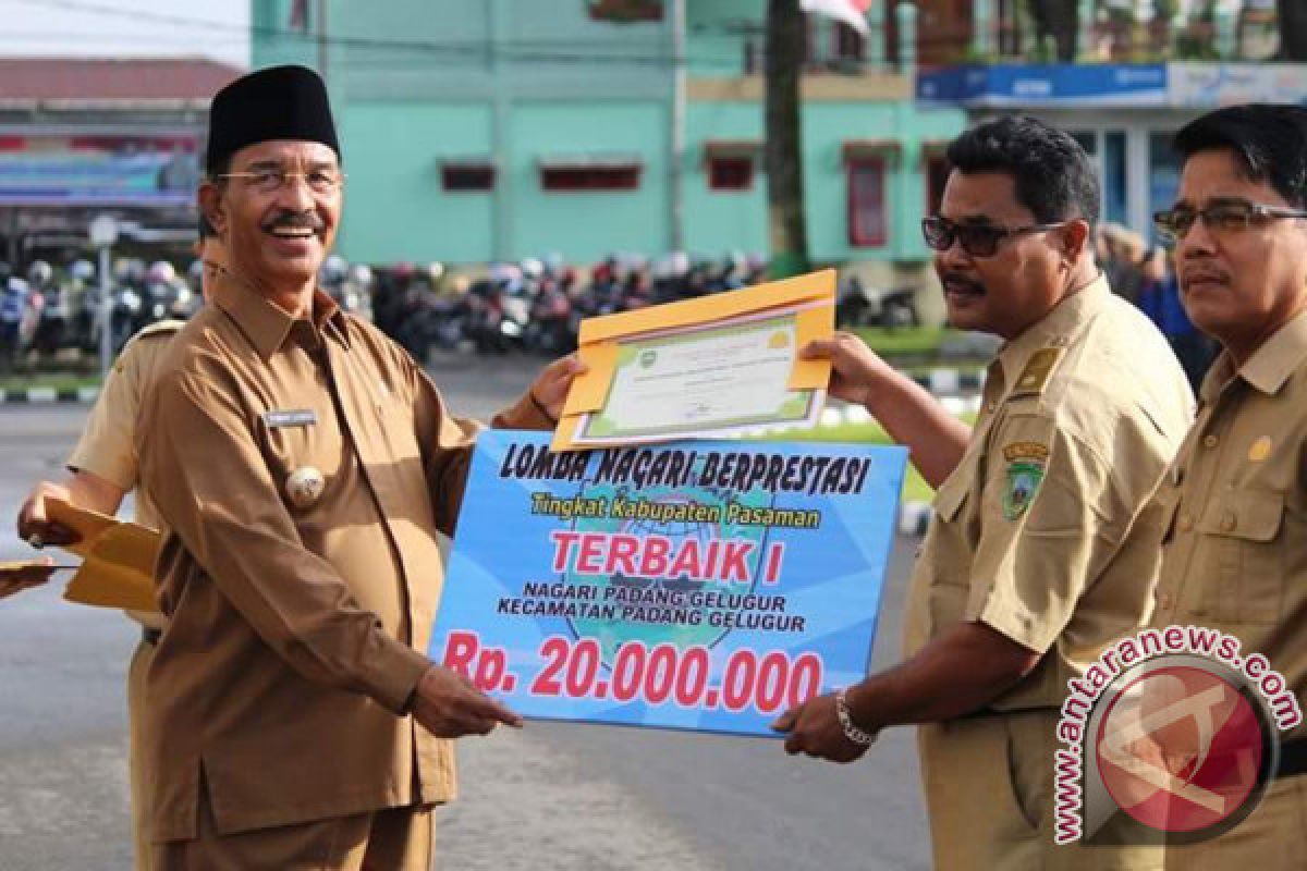 Nagari Padang Gelugur Wakili  Pasaman Penilaian Nagari Prestasi Sumbar 2017