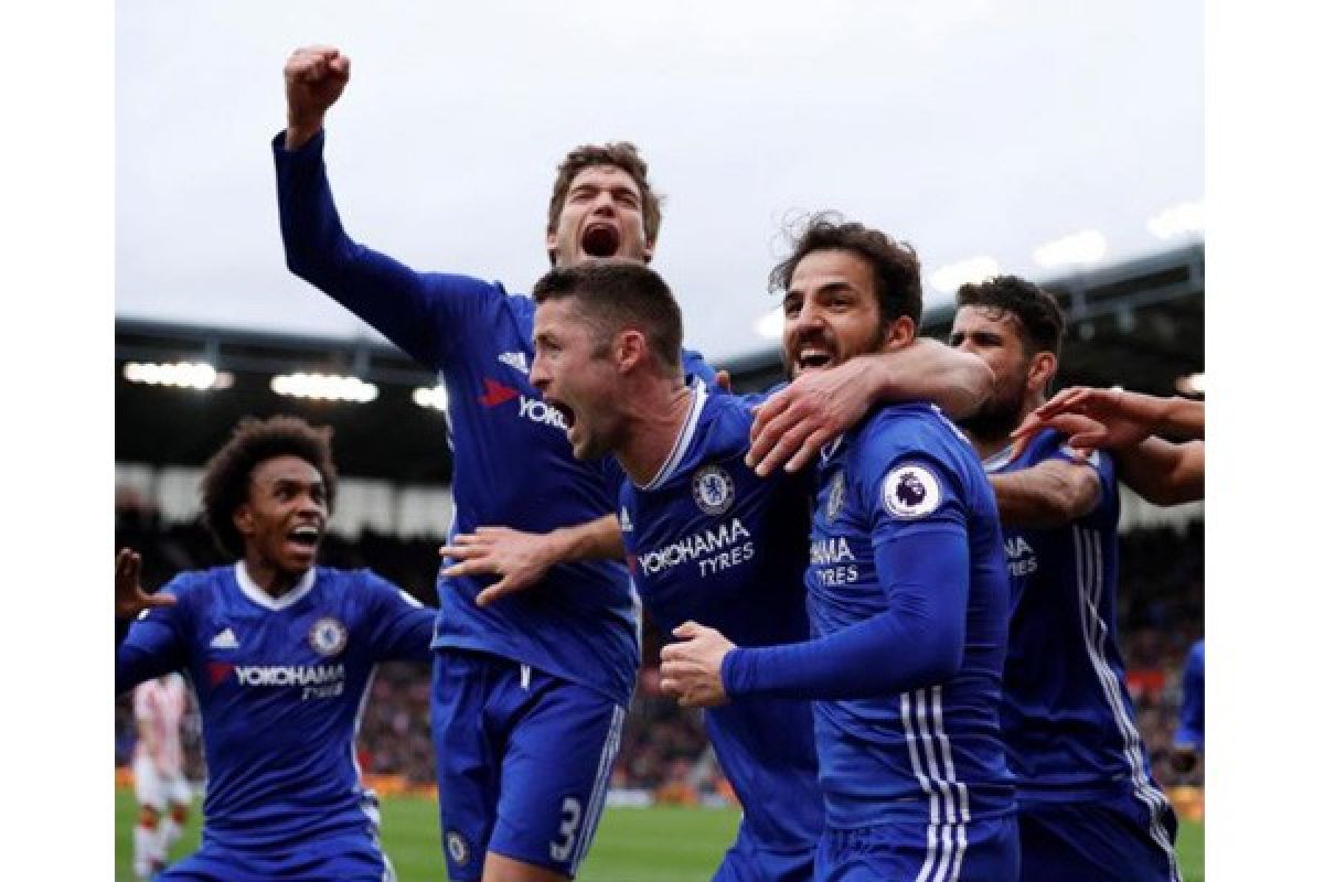 Chelsea rayakan gelar dengan kemenangan 4-3 atas Watford