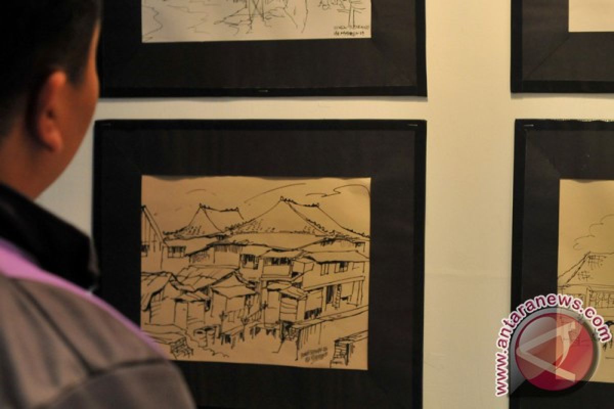 Lukisan pelajar Aceh dipamerkan di lokasi peringatan tsunami