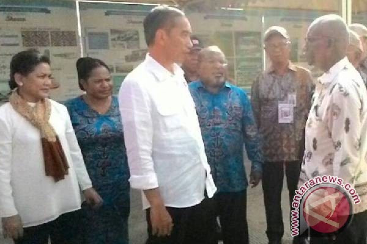 Presiden Jokowi berkunjung ke tapal batas RI-PNG