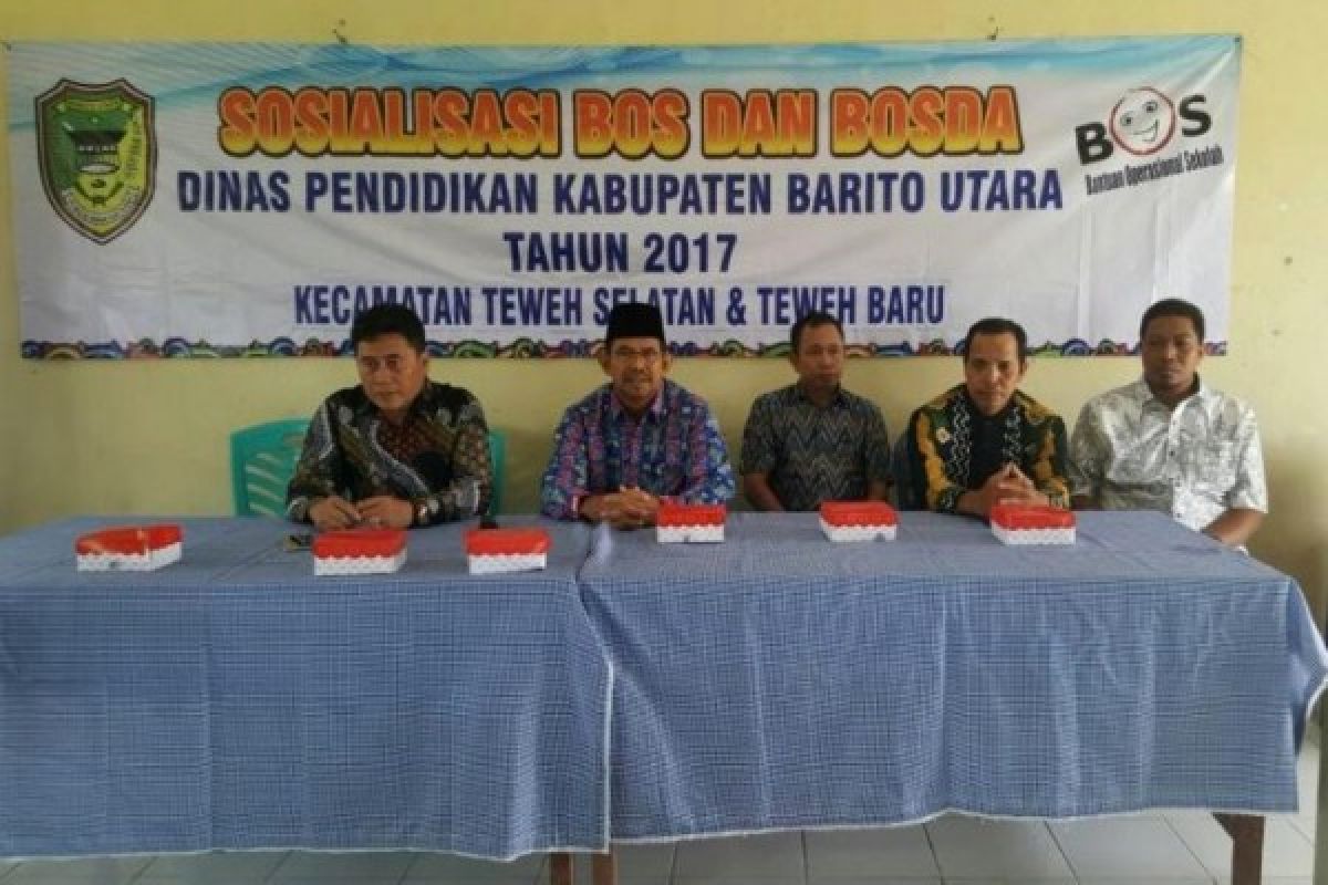 Pemkab Barut Sosialisasi Dana Bos di 9 Kecamatan