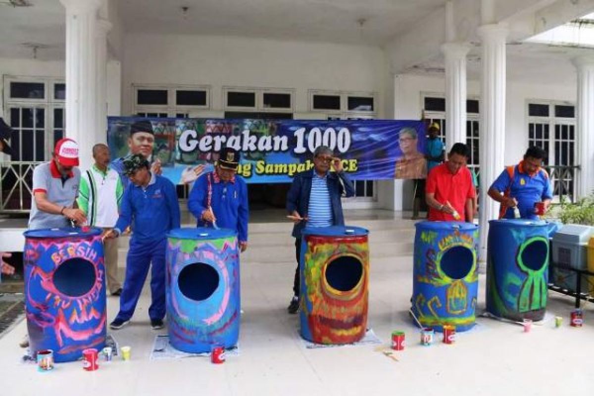 Lampung Tengah Gulirkan Gerakan 1.000 Tong Sampah 