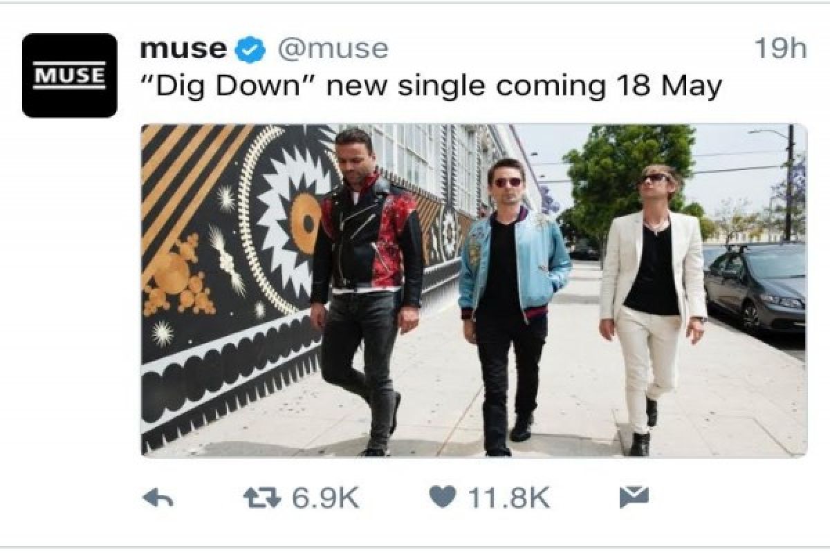 Muse umumkan peluncuran single terbaru