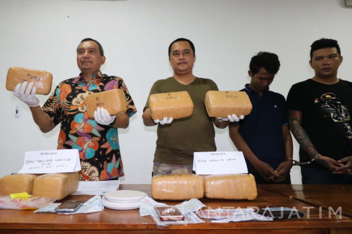 BNNP Jatim Gagalkan Pasokan Ganja Jaringan Medan