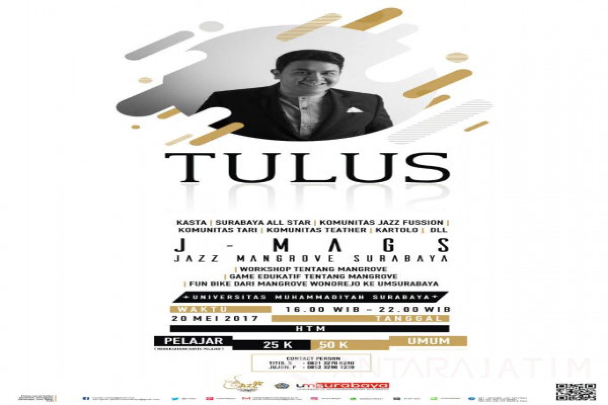 UM Surabaya Hadirkan Penyanyi Tulus dalam J-Mags
