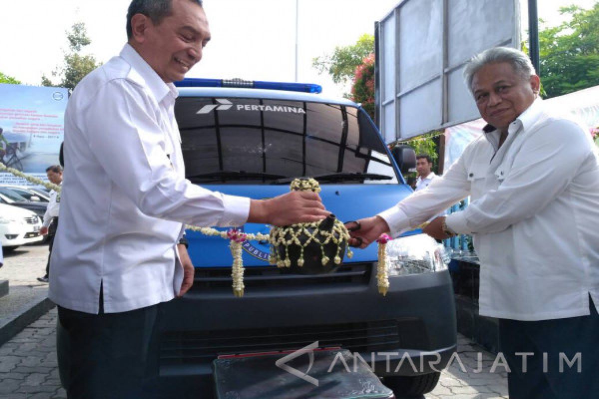 Pertamina Beri Kendaraan P4GN untuk BNNK Surabaya